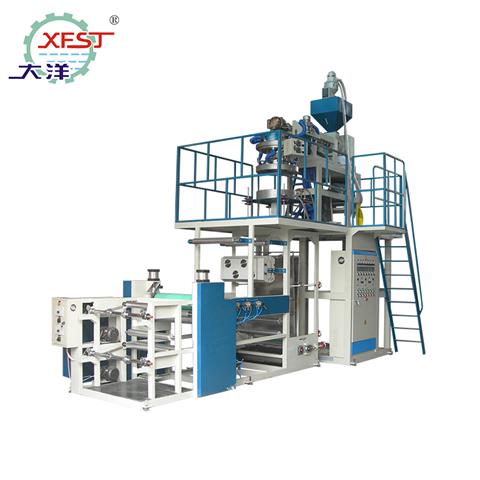 PP /PE下吹水冷式旋轉(zhuǎn)模頭塑料薄膜吹膜機組